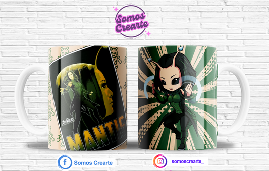 Taza Marvel Mantis + Caja Temática · Diseño 215