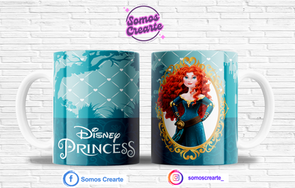 Taza Princesa Disney Merida + Caja Temática · Diseño 128
