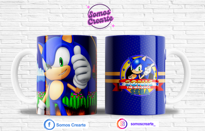 Taza Sonic + Caja Temática · Diseño 138