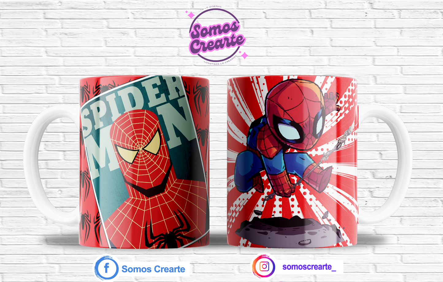Taza Marvel Spiderman con caja temática , Código 218