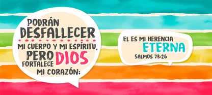 Taza con mensaje cristiano + Caja Temática · Diseño 522