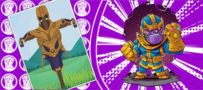 Taza Marvel Thanos + Caja Temática · Diseño 219