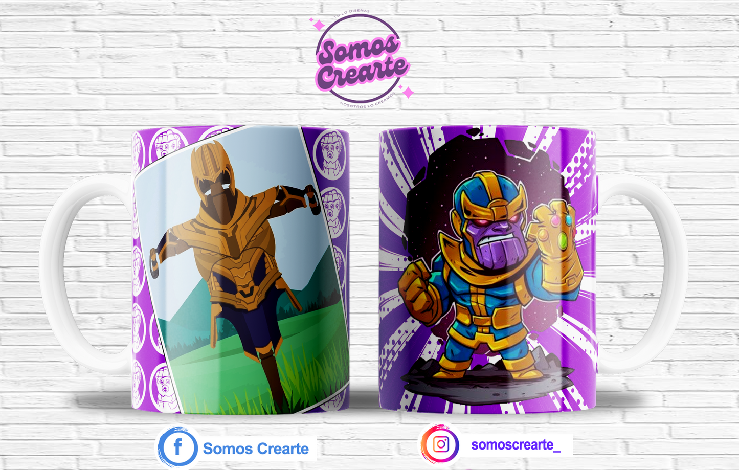 Taza Marvel Thanos con caja temática , Código 219