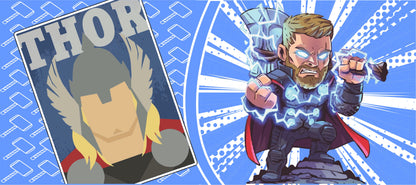 Taza Marvel Thor + Caja Temática · Diseño 220