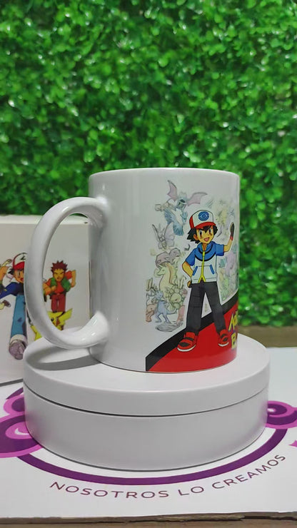 Taza Pokémon + Caja Temática · Diseño 250