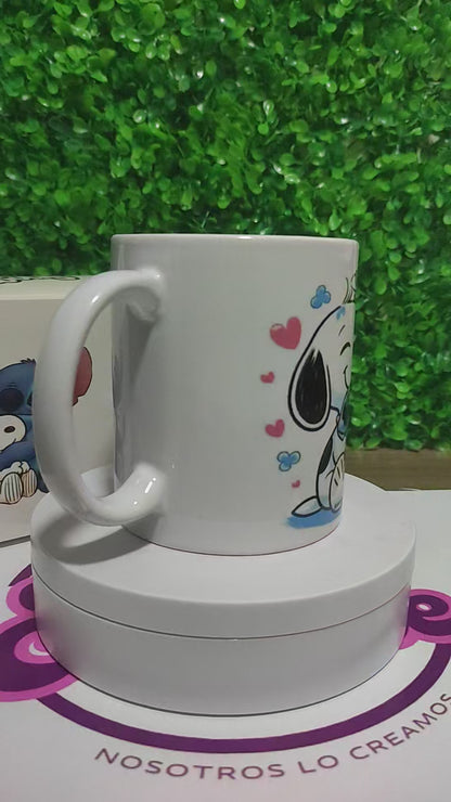 Taza Snoopy + Caja Temática · Diseño 089