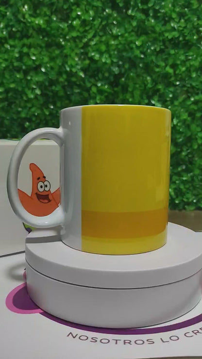 Taza Bob Esponja + Caja Temática · Diseño 483